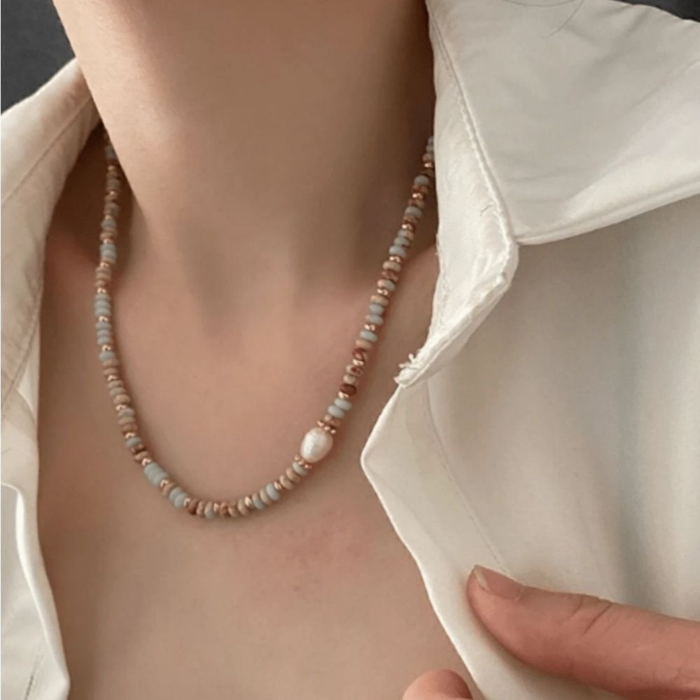 Bohemian necklace A564 - Picture 3 of 5
